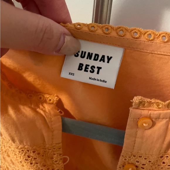 Aritzia Sunday Best Orange Harriet Dress XXS - Picture 2 of 2